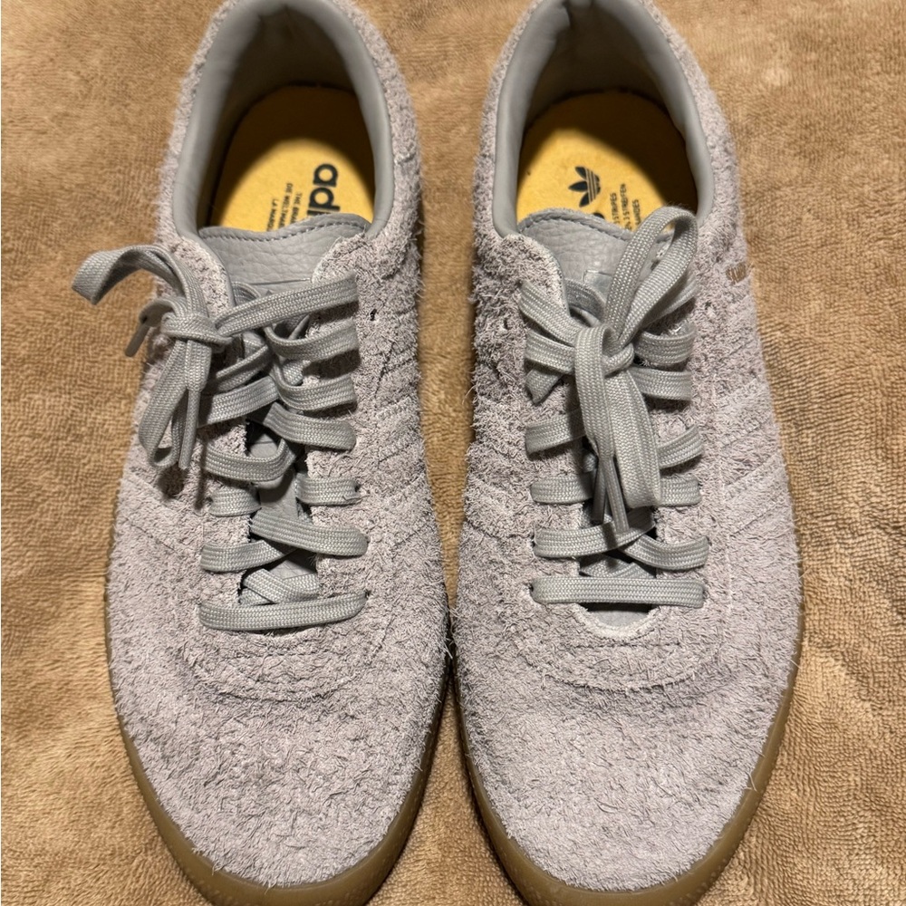 Adidas Light Gray Textured Sneakers
